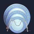 Tempered Glass Oval Platter Serving Tray and Glass Decorative Plate.